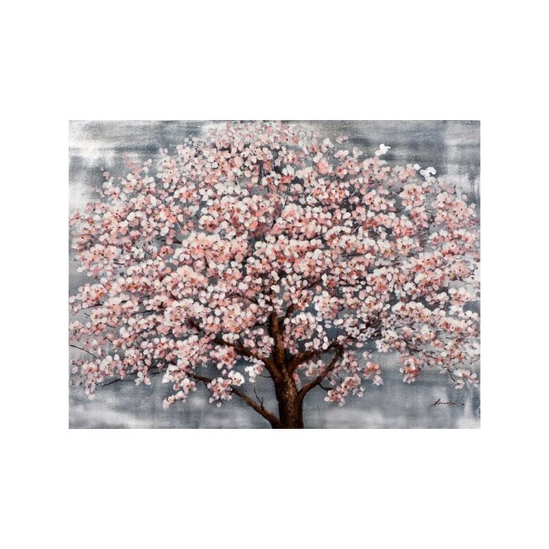 Tableau nature cerisier en fleurs tons doux