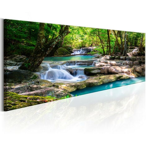 Tableau - Nature: Forest Waterfall 150x50