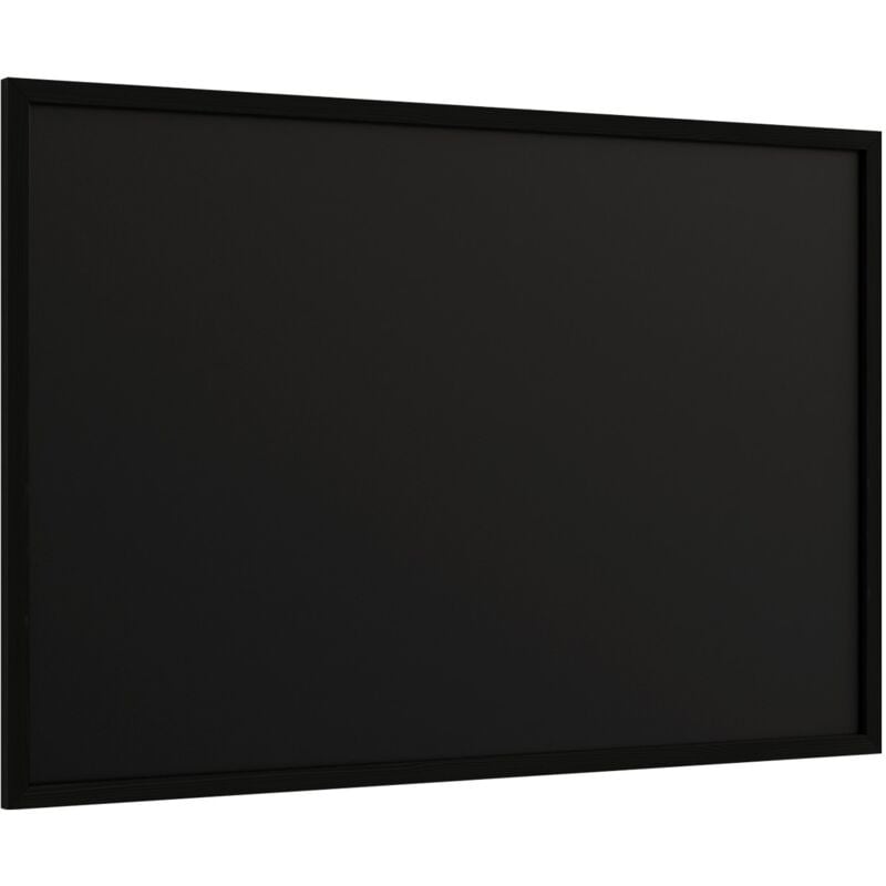Allboards - Tableau noir à craie 90x60 cm avec cadre en bois noir eco