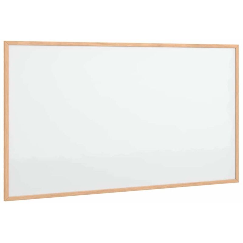 Tableau blanc magnétique avec cadre bois de pin massif 100x55cm - Vidaxl