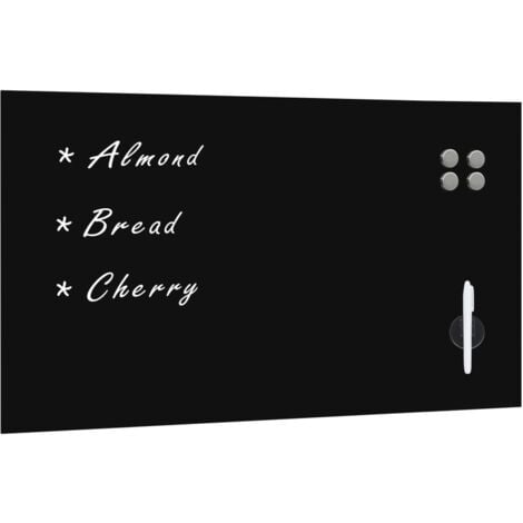 Tableau noir magnétique mural Verre 120x60 cm vidaXL