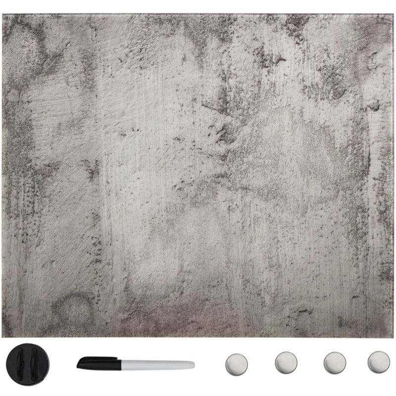 Tableau noir magnétique mural Verre 50x50 cm vidaXL