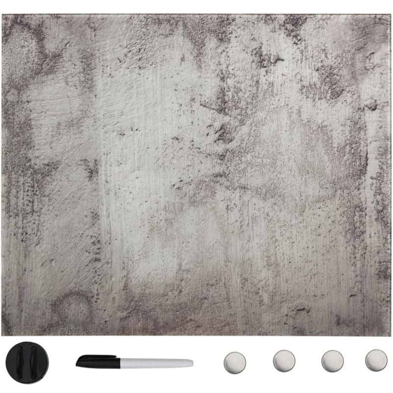 Tableau noir magnétique mural Verre 40x40 cm vidaXL