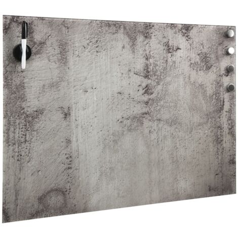 Tableau noir magnétique mural Verre 80x60 cm CFW758306
