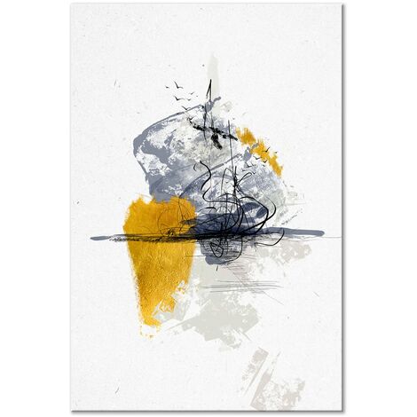 Tableau Oiseaux Au-dessus De L'Eau Vertical - 80 x 120 cm