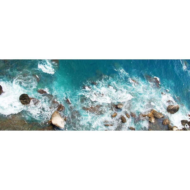 Hxadeco - Tableau paysage blocs de roches corse - 80x30 cm