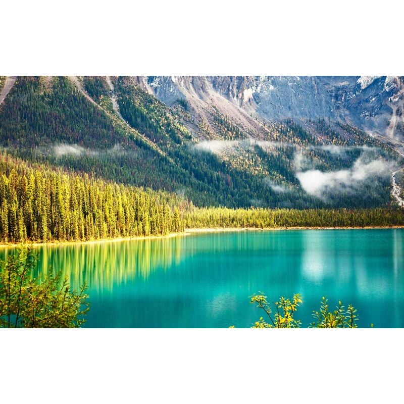 Tableau paysage du canada lac en montagne canada, 80x50cm