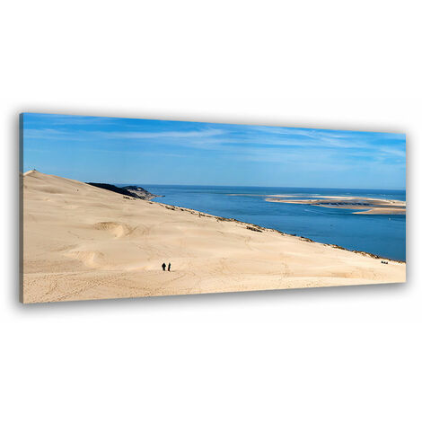 Tableau paysage dune du pyla au sommet - 80x30 cm