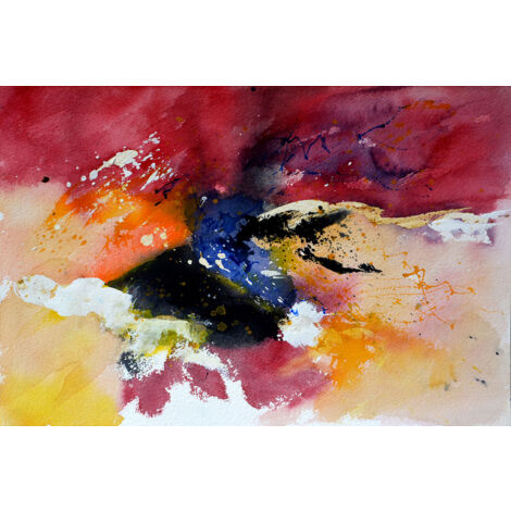 Tableau peint abstraite aquarelle Toile imprimée