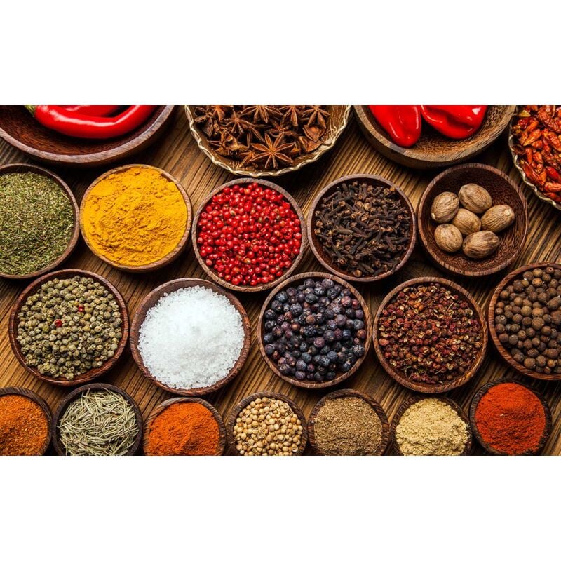 Hxadeco - Tableau photo epices orientales - 80x50 cm