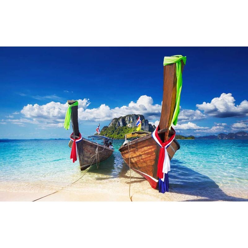 Hxadeco - Tableau photo plage paradisiaque maya bay thailande, 80x50cm