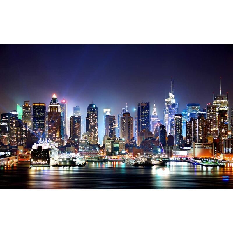 Hxadeco - Tableau photo sky line lower manhattan - 80x50 cm