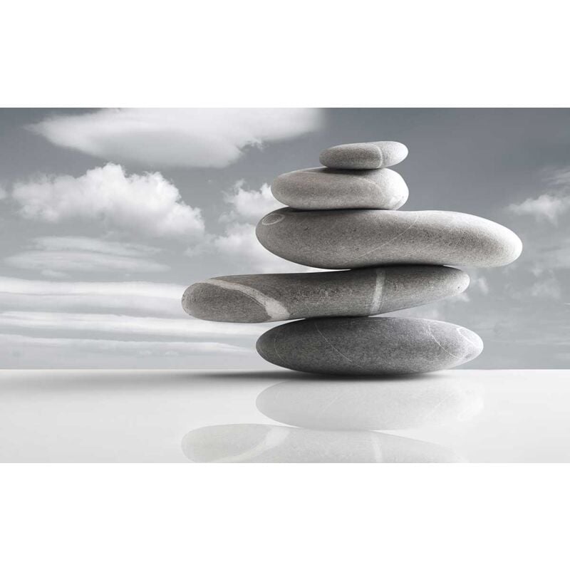 Hxadeco - Tableau photo zen pierres de tahiti - 80x50 cm