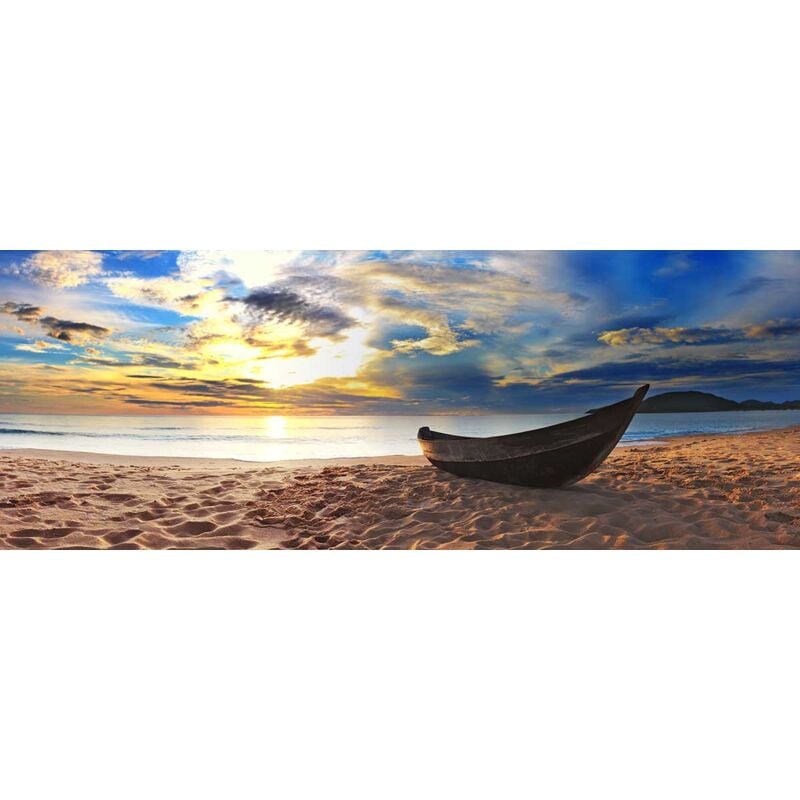 Hxadeco - Tableau plage de sable de chaud , 80x30cm