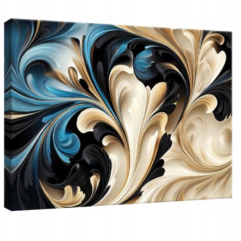 tableau pour chambre salon cuisine abstrait beige sur toile Murale 40x30