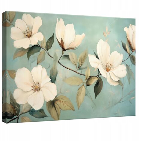 tableau pour chambre salon cuisine fleurs moderne sur toile Murale 100x70