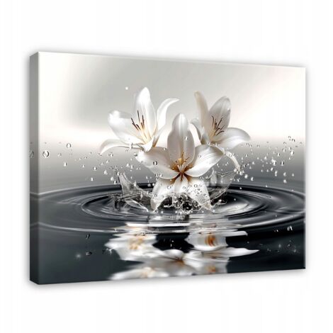 tableau pour chambre salon cuisine fleurs moderne sur toile Murale 60x40