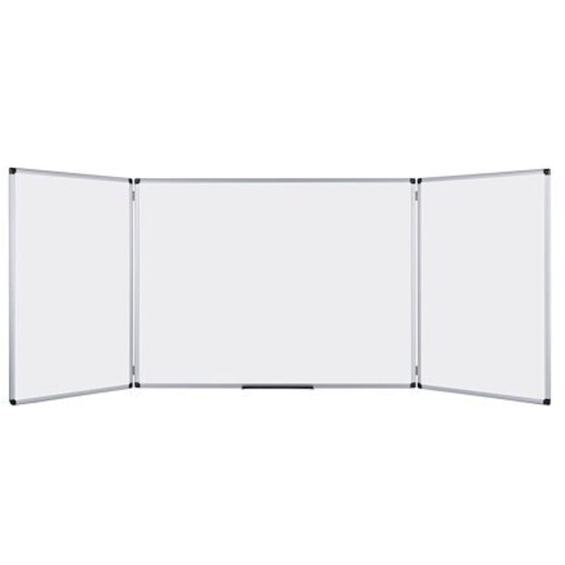 Maxiburo - Tableau triptyque blanc laqué Trio Maya 60 x 90 cm Bi-Office