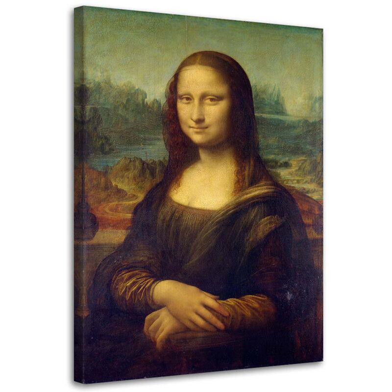 Feeby - Image sur toile, Mona Lisa - Reproduction Da Vinci - 40x60