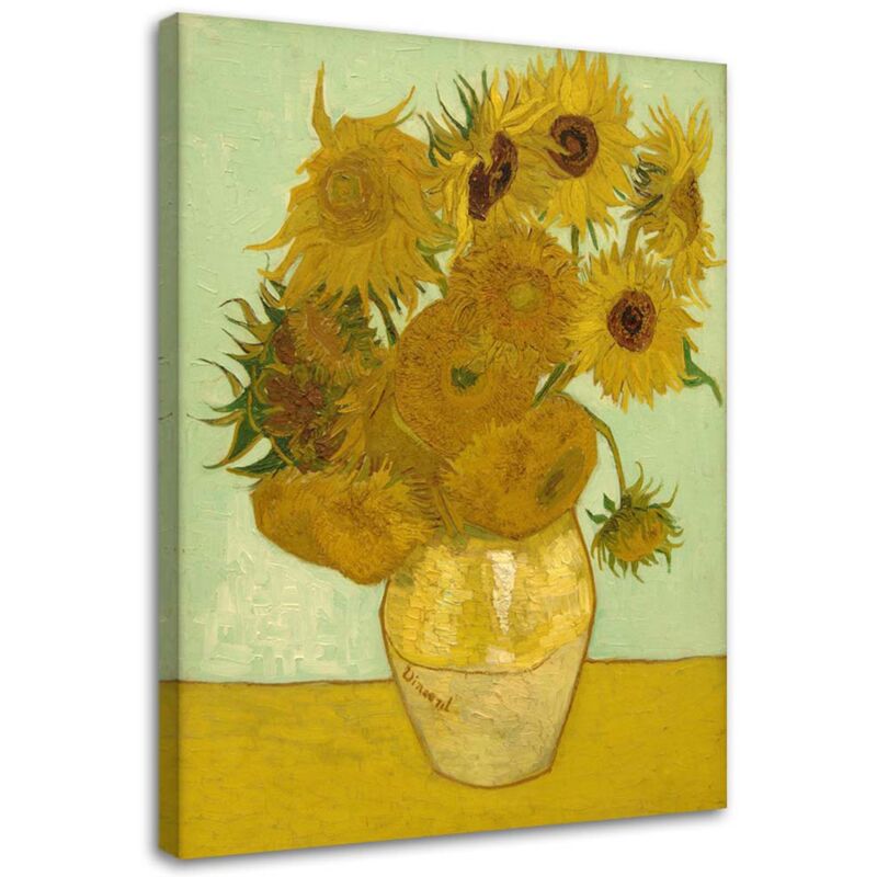 Feeby - Image sur toile, Tournesols - Reproduction v. van Gogh - 70x100