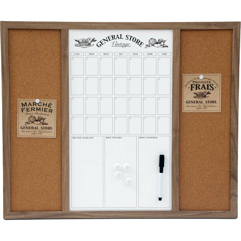 Tableau Semainier General Store 50 x 60 cm