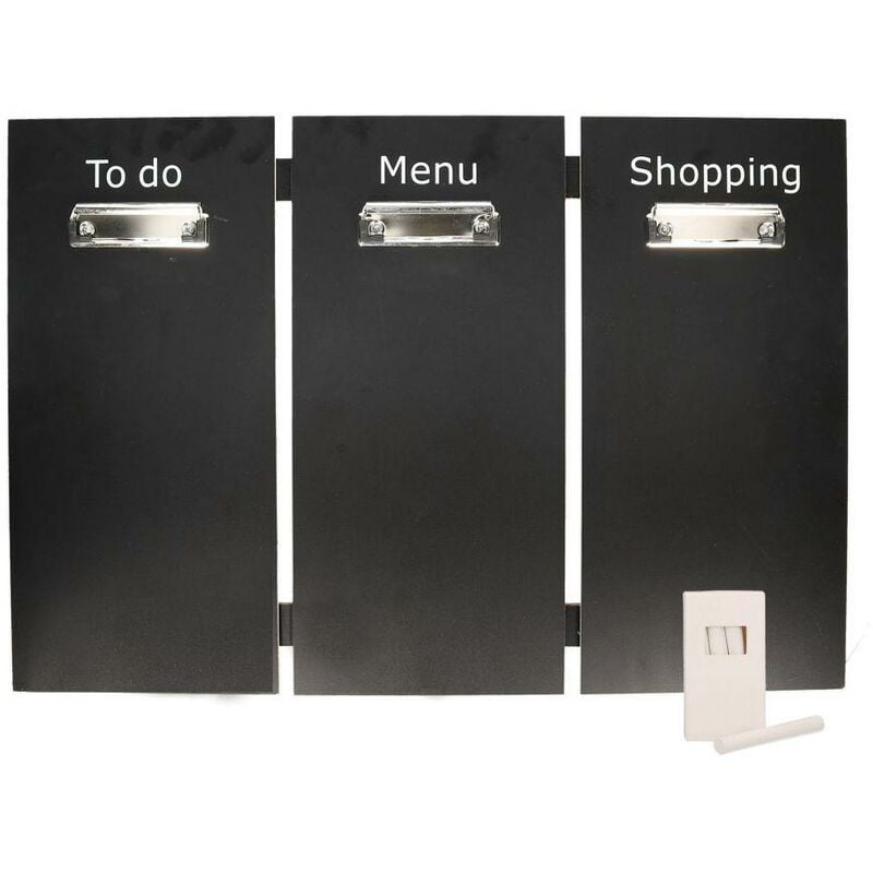 Tableau shopping avec porte-mémo et craie cm60x40x2,5