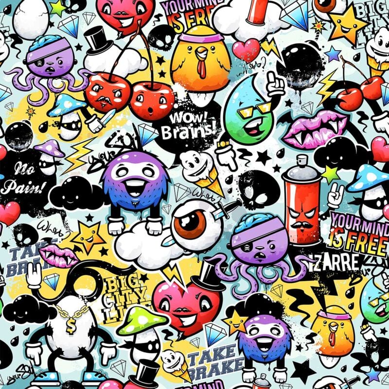 Tableau street art , 50x50cm