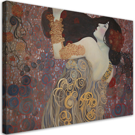 Tableau sur toile Abstraction avec femme - G. Klimt 60x40