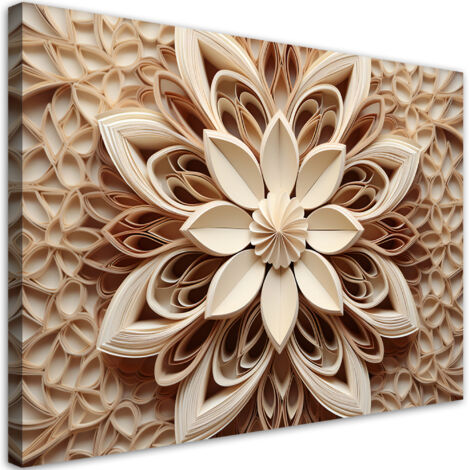 Tableau sur toile Abstraction fleur 3d 60x40