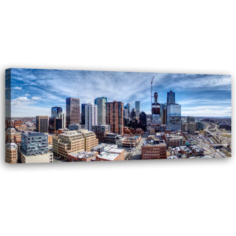 Tableau sur toile Bâtiments à New York 90x30