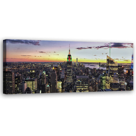 Tableau sur toile Bâtiments et gratte-ciel 90x30