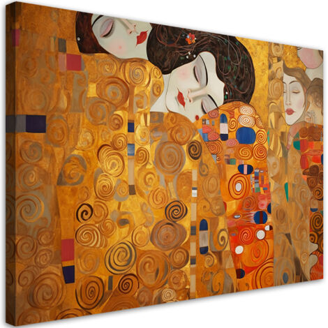 Tableau sur toile Belle femme abstraite - G. Klimt 60x40