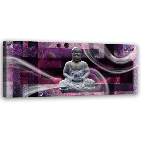 Tableau sur toile Bouddha Feng Shui 90x30