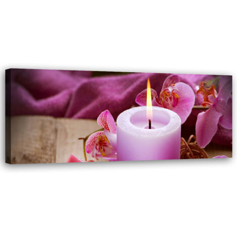 Tableau sur toile Bougie Spa Zen 90x30