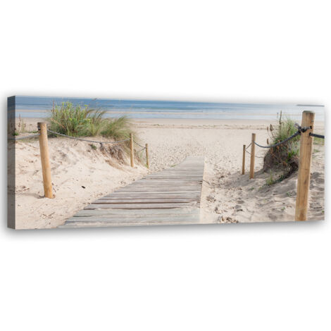 Tableau sur toile Chemin vers la plage 90x30