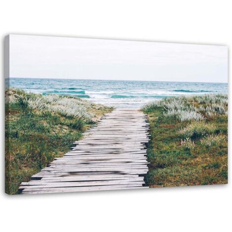 Tableau sur toile Chemin vers la plage Mer Nature 60x40