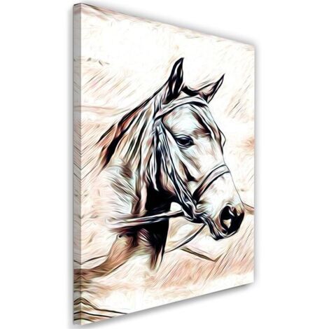 Tableau sur toile Cheval Tête d'animal 40x60