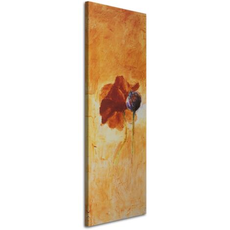 Tableau sur toile Coquelicots rouges Fleur acrylique 30x90
