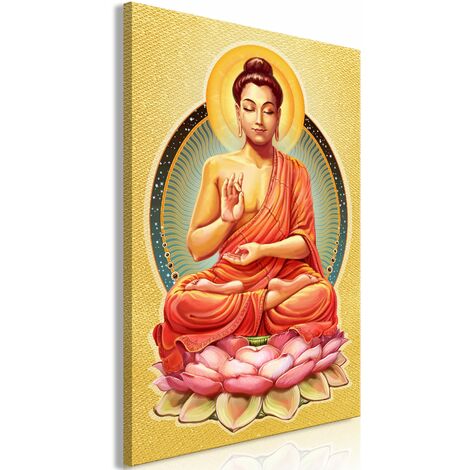 Toile peinture Bouddha avec cadre 60x90cm - Déco, mobilier pour les  professionnels - Decoration Brands