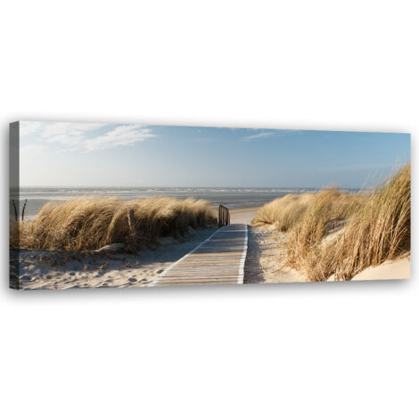 Tableau sur toile Dunes de la plage de la mer 90x30