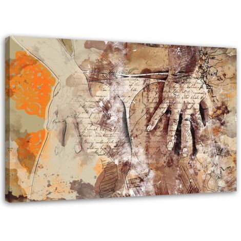Tableau sur toile Femme Abstrait Rétro 60x40
