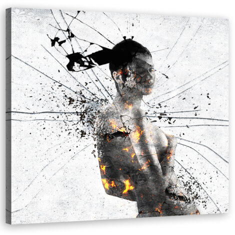 Tableau sur toile Femme abstraite 50x50