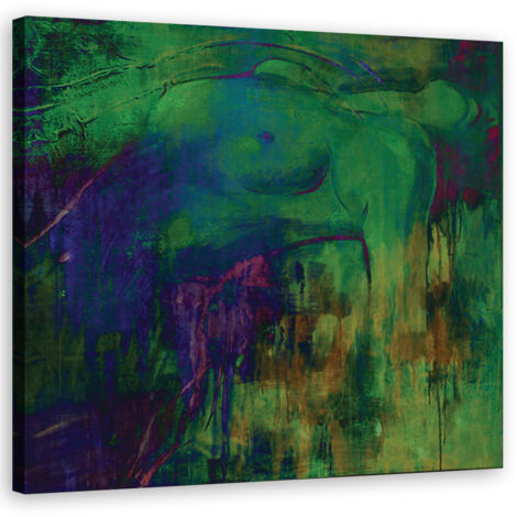 Tableau sur toile Femme nue comme peinte 40x40