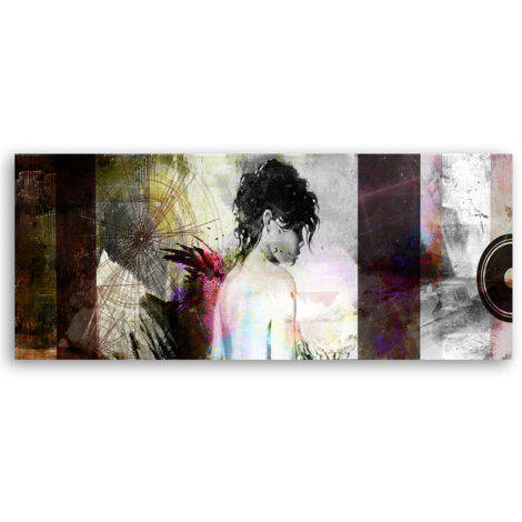 Tableau sur toile Femme Pastel Glamour 90x30