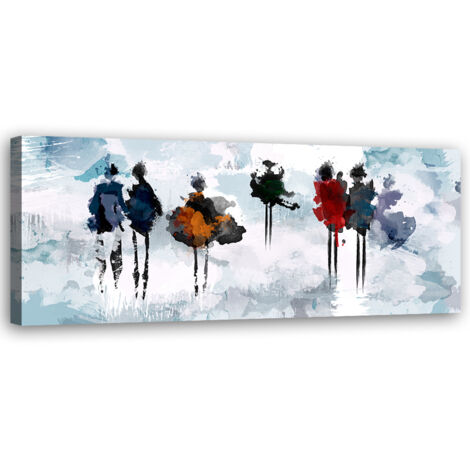 Tableau sur toile Femmes abstraites 90x30
