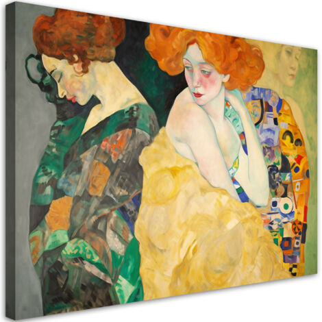 Tableau sur toile Femmes abstraites - G. Klimt 100x70