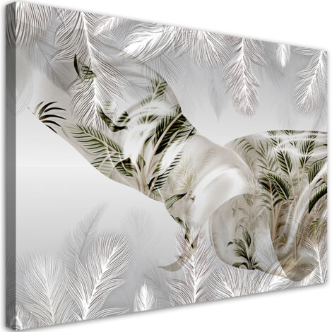 Tableau sur toile Feuilles dans le vent 60x40