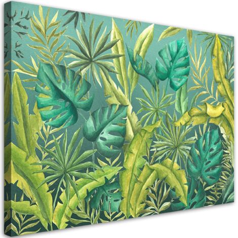 Tableau sur toile Feuilles de monstre 90x60