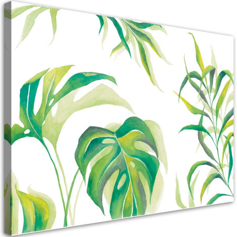 Tableau sur toile Feuilles de monstre 90x60