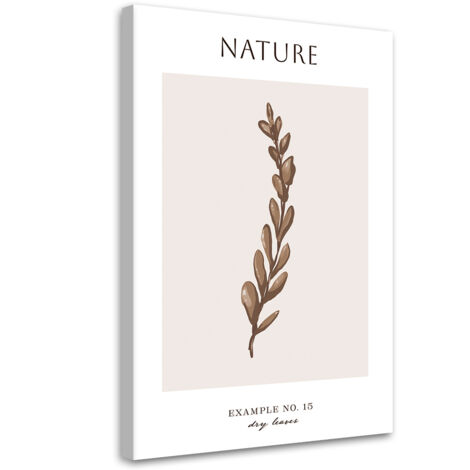 Tableau sur toile Feuilles sèches - Nature 70x100